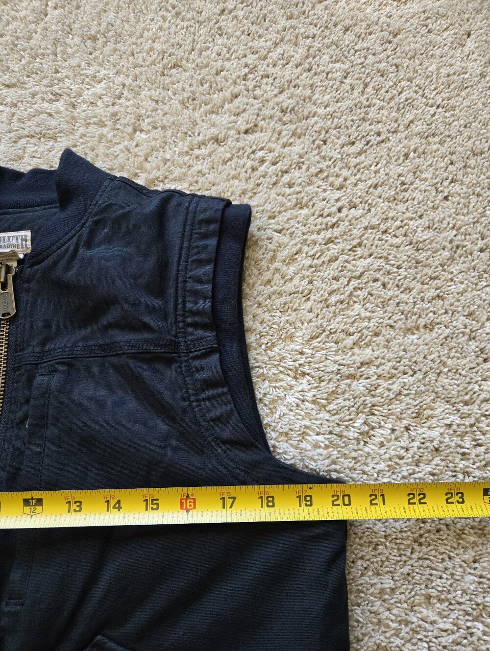 Duluth Trading Co Flex Fire Hose Insulated Vest Womens S Black Canvas - Picture 9 of 9
